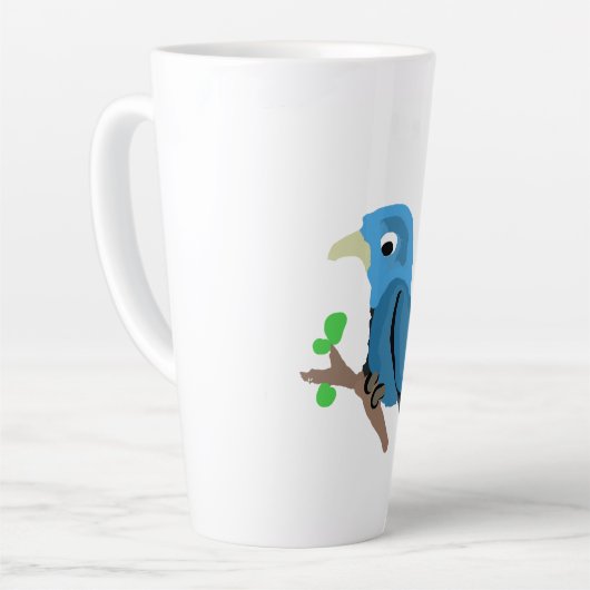 Blauer Vogel Milchtasse (Linke Ecke)