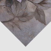 Blauer Vogel mit violetten Blumen Decoupage Seidenpapier (Ausschnitt)