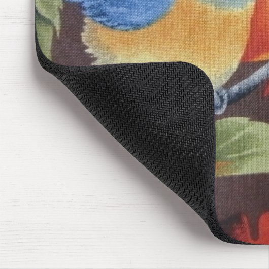 Blauer Vogel Mousepad (Ecke)