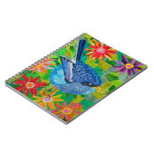 Blauer Vogel Notizblock (Linke Seite)