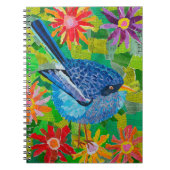 Blauer Vogel Notizblock (Vorderseite)