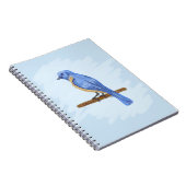 Blauer Vogel Notizblock (Rechte Seite)