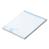 Blauer Vogel Notizblock (Rotiert)