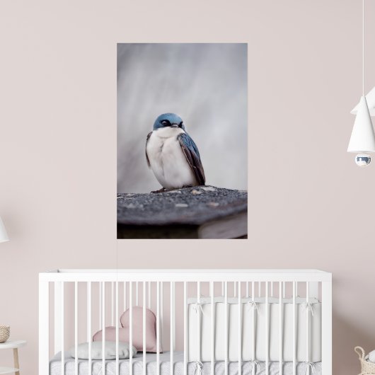 Blauer Vogel Poster (Kinderzimmer 2)