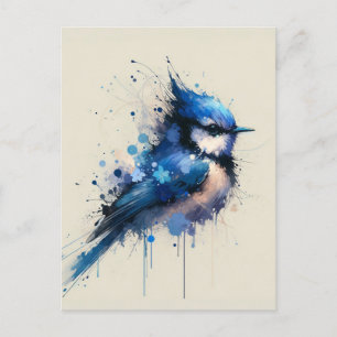 Blauer Vogel, Postüberquerung Postkarte