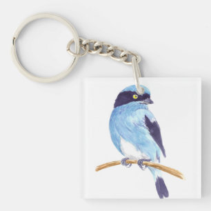 Blauer Vogel Schlüsselanhänger