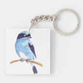 Blauer Vogel Schlüsselanhänger (Rückseite)
