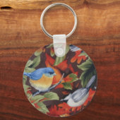 Blauer Vogel Schlüsselanhänger (Vorderseite)