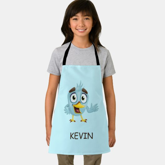 Blauer Vogel Schürze (Insitu)