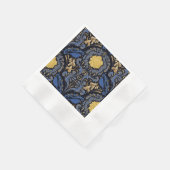 Blauer Vogel Serviette (Ecke)