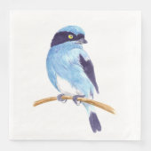 Blauer Vogel Serviette (Vorderseite)
