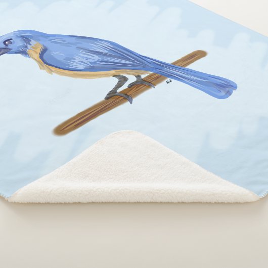 Blauer Vogel Sherpadecke (3/4)