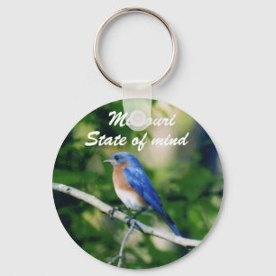 Blauer Vogel-Single, Missouri, Staat des Schlüsselanhänger