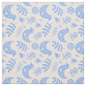 Blauer Vogel Stoff (Muster)