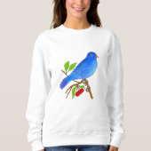 Blauer Vogel Sweatshirt (Vorderseite)