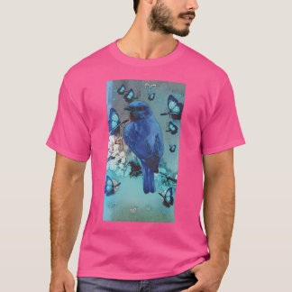 Blauer Vogel T-Shirt