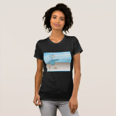 Blauer Vogel T-Shirt (Vorne ganz)