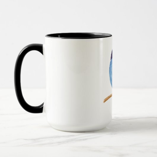 Blauer Vogel Tasse (Links)