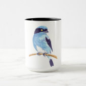 Blauer Vogel Tasse (Zentrum)