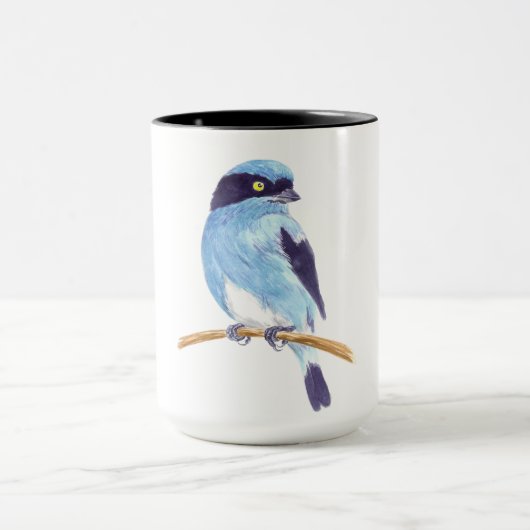 Blauer Vogel Tasse (Zentrum)
