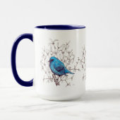 Blauer Vogel Tasse (Links)