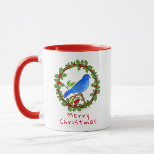 Blauer Vogel Tasse