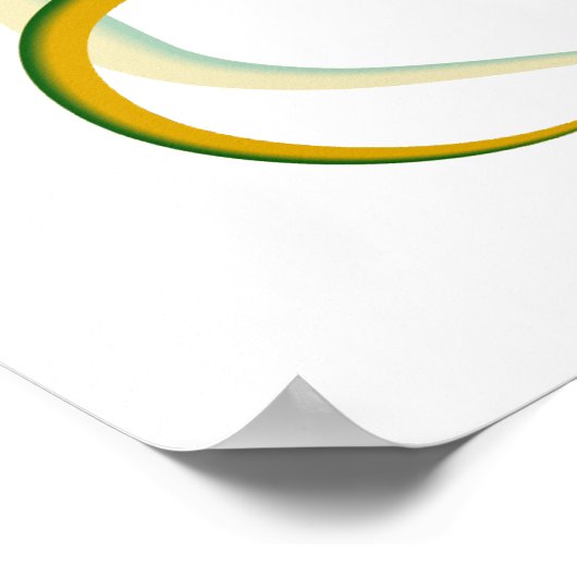 Blauer Vogel und Vogel des Paradieses Poster (Ecke)