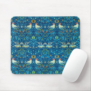 Blauer Vogel Vintag William Morris Mousepad