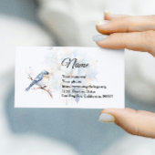 Blauer Vogel Visitenkarte