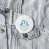 Blauer Vogelschlag Button (Beispiel)