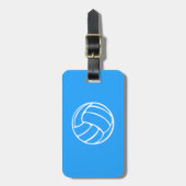 Blauer Volleyball-Gepäckanhänger Gepäckanhänger (Vorderseite vertikal)