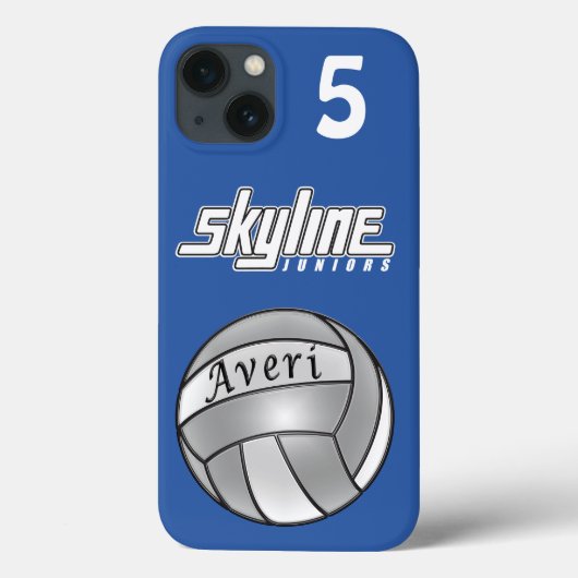 Blauer Volleyball iPhone 6 Kasten Xtreme stark Case-Mate iPhone Hülle (Rückseite)