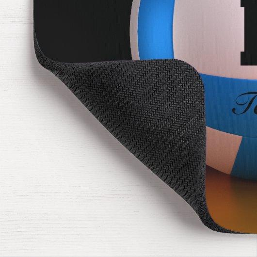 Blauer Volleyball Mousepad (Ecke)