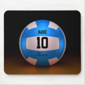 Blauer Volleyball Mousepad (Vorne)