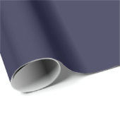 Blauer Vollfarbenwrapping Paper Roll Geschenkpapier (Rolleneckpunkt)