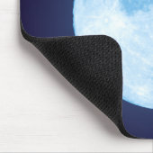 Blauer Vollmond Mousepad (Ecke)