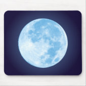 Blauer Vollmond Mousepad (Vorne)