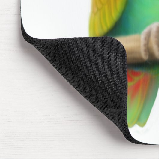 Blauer vorangegangener Pionus Papagei Mousepad (Ecke)