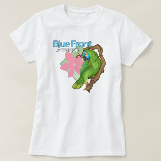 Blauer vorderer Amazonas-T - Shirt (Design vorne)