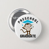 Blauer Vorschule-Absolvent Button (Vorne & Hinten)
