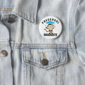 Blauer Vorschule-Absolvent Button (Beispiel)