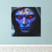 Blauer Wächter der Galaxy Leinwanddruck (Insitu (Holzboden))