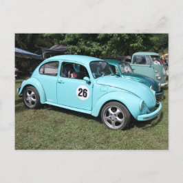 Blauer Wagen Postkarte