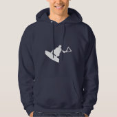 Blauer Wakeboarder Hoodie (Vorderseite)