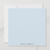 Blauer Wal 2 Foto Kinder - Einladung zum Geburtsta (Rückseite)