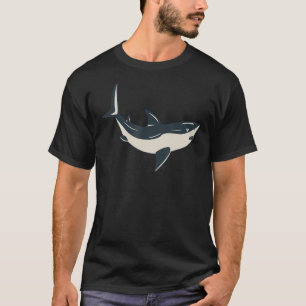 Blauer Wal Aquarell Ozean Leben Meer Unter Wasser T-Shirt