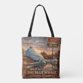 Blauer Wal Catoosa Route 66 Oklahoma Geschenk Tasche (Rückseite)