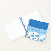 Blauer Wal Ihr Name Ozean Sea Life Kinder Sketch Notizblock (Innenseite)