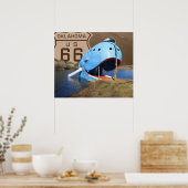 Blauer Wal in Catoosa Poster (Küche)