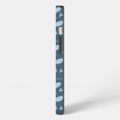Blauer Wal iPhone Hülle (Linke Seite)